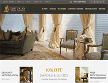Tablet Screenshot of centurianwindowfashions.com